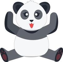 Cute Baby Panda vector