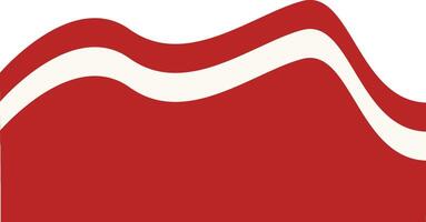 Indonesian Flag Border Illustration in Flat Design. vector
