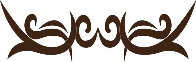 Tribal Tattoo Illustration. Isolated on White Background vector