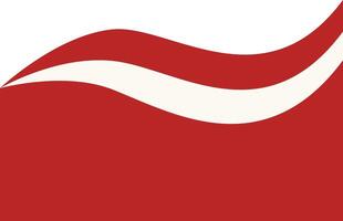 Indonesian Flag Border Illustration in Cartoon Design. vector