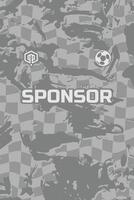 Grey flag customizable football jersey designs professional soccer uniform templates vector
