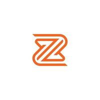 stylized abstract letter Z vector