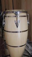 Introducing a HighQuality Wooden Conga Drum, perfect for both Musicians and Performers alike video
