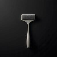 Lint Remover Tool Still Life Against Dark Background for Textile Care photo