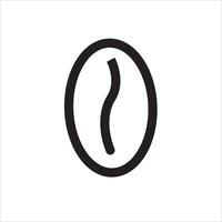 coffee bean icon vector