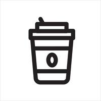 paper cup icon vector