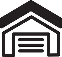 Garage Entrance Drawing vector