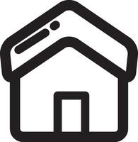 a black and white house icon vector