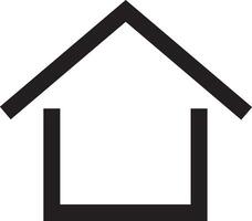 Minimal Roofed Home Illustration vector