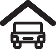 Modern Garage Shape vector