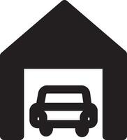 Clean Minimal Garage Icon vector