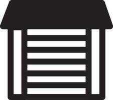 Flat Garage for Real Estate Use vector