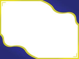 Modern Border with Blue Waves vector