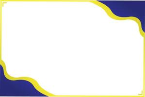 Modern Certificate Border with Blue vector