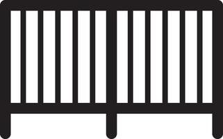 iron fence illustration vector