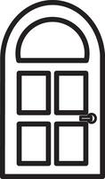 glasses door simple icon vector