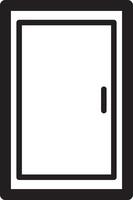 white door icon vector