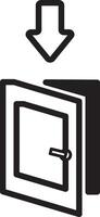 minimalist entery icon vector