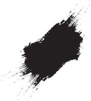 Black brush effect and splash frame vector