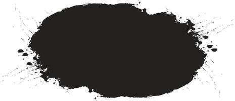 Black brush frame vector