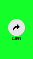 Share Button Icon With Green Screen. Vertical Animation video