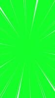 Comic Effect With Green Screen. Vertical Animation video