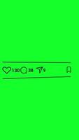Social Media Counter Bar With Green Screen. Vertical Animation video