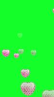 Zoom Pink Love With Looping. Vertical Animation video