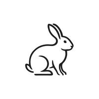 Line Drawing Rabbit vector