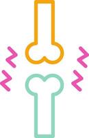 Joint Icon Design Symbol Line Multicolors vector