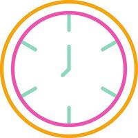 Watch Icon Design Symbol Line Multicolors vector
