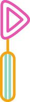 Reflex Hammer Icon Design Symbol Line Multicolors vector