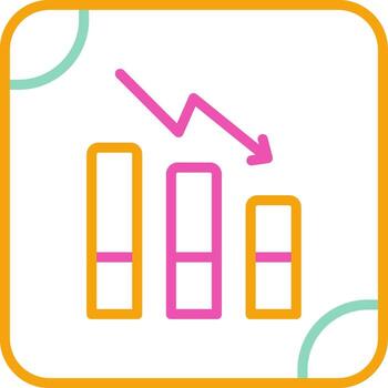 Decrease Icon Heart Rhythm Symbol vector