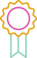 Quality Icon Design Symbol Line Multicolors vector