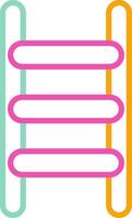 Ladder Icon Design Symbol Line Multicolors vector