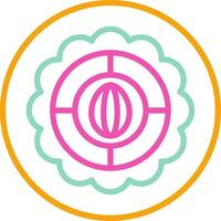 Sheer Khurma Icon Design Symbol Line Multicolors vector