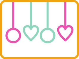 Decoration Icon Design Symbol Line Multicolors vector