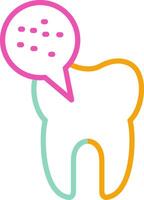 Bacteria Icon Design Symbol Line Multicolors vector