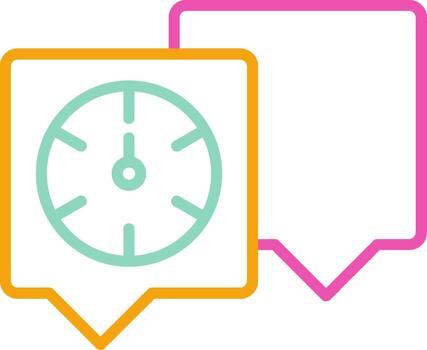 Coordination Icon Design Symbol Line Multicolors vector