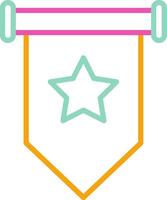 Pennant Icon Flag Symbol vector