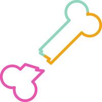Broken Bone Icon Orthopedic Injury Symbol vector