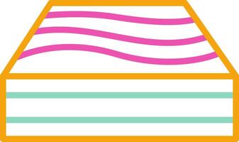 Mattress Icon Sleep Surface Symbol vector