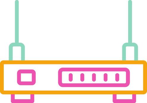 Wifi Router Icon Wireless Router Internet Access Point Network Hub vector