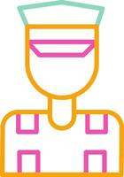 Pilot Icon Aviator Flier Airman vector
