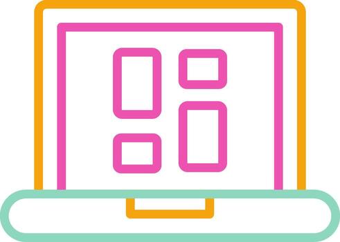 Layout Icon Page Structure Symbol vector