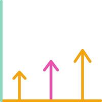 Increase Icon Rising Graph Symbol vector