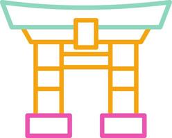 Torii Gate Japanese Landmark Graphic vector