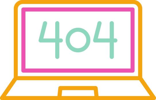 4044 - 404 error en sitio web vector