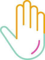 Hand Icon Touch Gesture Symbol vector