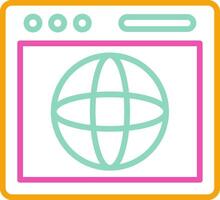 Earth Globe Icon Globe Planet World vector